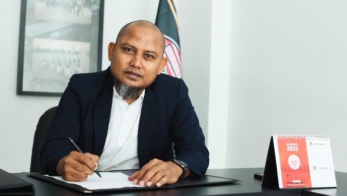 Pelatih Persiraja Banda Aceh Akhyar Ilyas