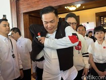 Caketum PSI Agus Mulyono Diiringi Selawatan ke Graha Saba Buana