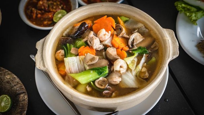 Resep capcay kuah udang jamur