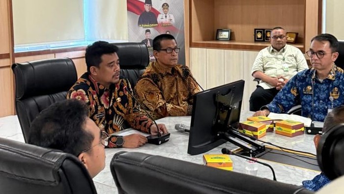 IPSI bertemu dengan Gubernur Sumut membahas gelaran pencak silat internasional. (Foto: Istimewa)