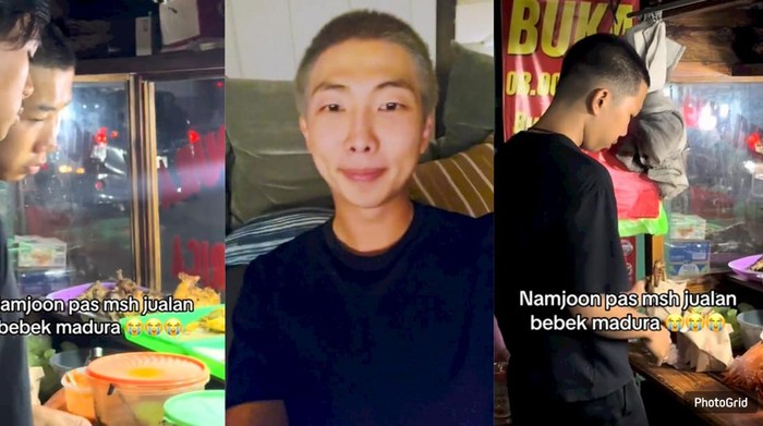 Viral! Penjual Nasi Bebek di Bekasi Mirip Namjoon BTS