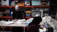 Kementerian Perindustrian memproyeksikan pertumbuhan rata-rata industri fesyen lokal sebesar 4,26 persen per tahun hingga 2029, dengan nilai pasar diperkirakan mencapai Rp156,47 triliun pada 2025. Foto: ANTARA FOTO/Aprillio Akbar
