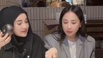 Reaksi Nagita Slavina dan Istri Juragan 99 Cicip Donat Pinkan Mambo
