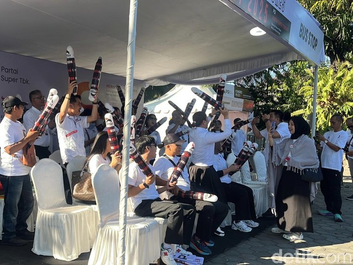 Suasana jelang kongres PSI di Graha Saba Buana, Solo, Sabtu (19/7/2025) pagi.