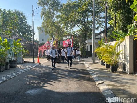 Suasana jelang kongres PSI di Graha Saba Buana, Solo, Sabtu (19/7/2025) pagi.
