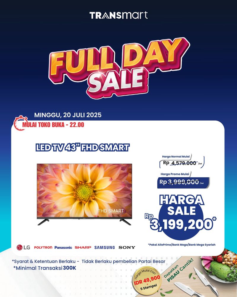 Transmart Full Day Sale 20 Juli 2025