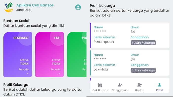 Cek Penerima Bansos