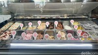 Spesial! Cru Corner Bistro punya gelato homemade yang diberi nama Vecchio Gelato Artigianale. Semuanya dibuat dengan bahan alami dan tanpa bahan tambahan kimia.  Foto: Andi Annisa DR/detikfood