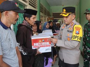 Kapolres Probolinggo Salurkan Bantuan untuk Warga Terdampak Gempa
