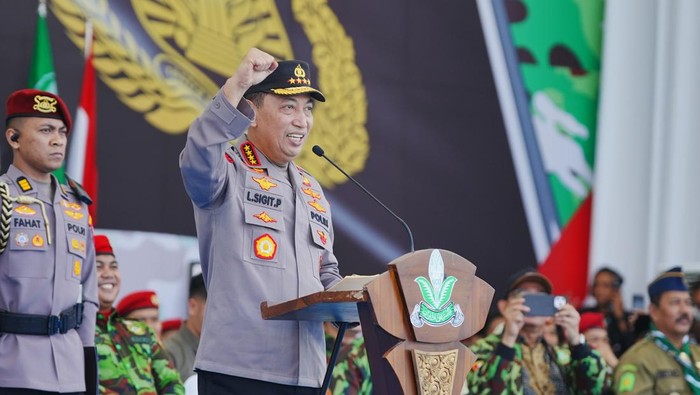 Kapolri dalam apel akbar Kokam (dok. Polri)