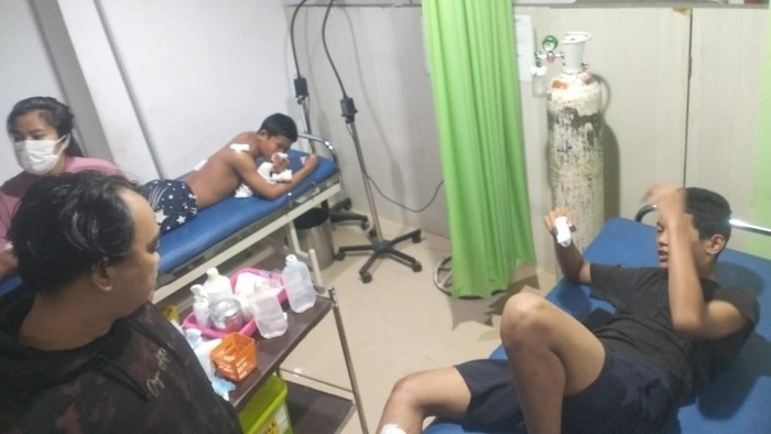 Korban penyerangan geng motor di Makassar dirawat di rumah sakit.