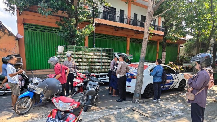 Puluhan pemotor di Nganjuk ditindak saat Operasi Patuh Semeru 2025