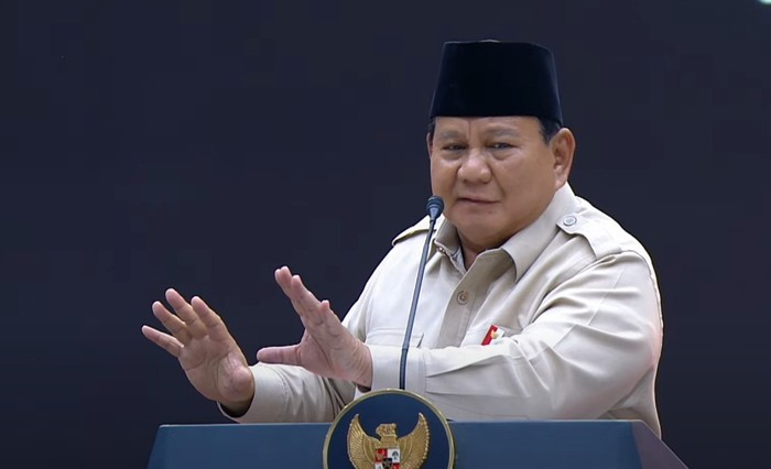 Prabowo Subianto di Kongres PSI (dok. YouTube PSI)