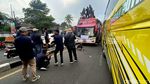 Saat Flyover Pasupati Dikuasai Ratusan Bus