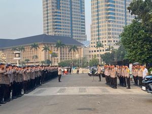 Polisi Kerahkan 1.632 Personel Amankan Demo Ojol di Sekitar Istana Hari Ini