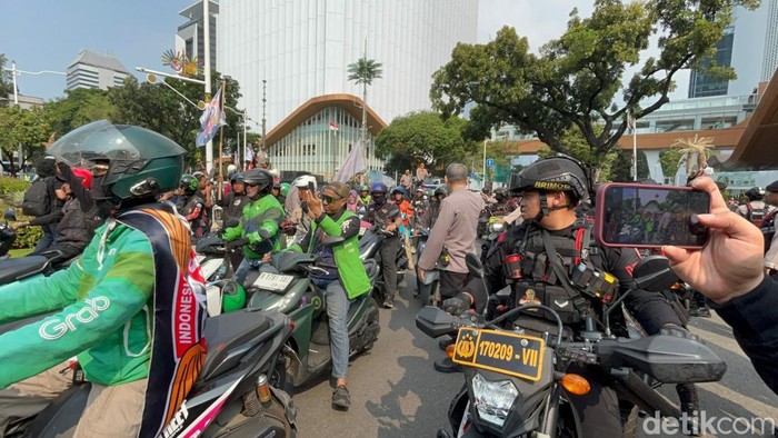 Demo Ojol di Jakpus