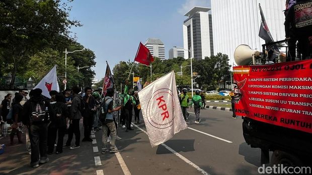 Demo Ojol di Jakpus
