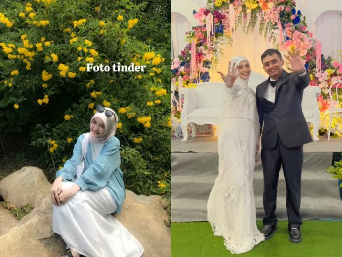 Jodoh dari Tinder Kisah pasangan yang berasal dari Jawa Timur ini awal bertemu di Tinder, kini resmi menikah. Postingan tersebut langsung viral di media sosial.