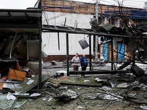 Rusia Gempur Ibu Kota Ukraina, 1 Orang Tewas-Sekolah Terbakar