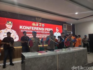 Geng Motor Serang Warga di 3 Kecamatan Kota Makassar, 23 Orang Jadi Tersangka