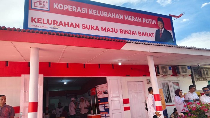 Koperasi Merah Putih Kelurahan Suka Maju Binjai. (Ahmad Arfah Lubis/detikSumut)