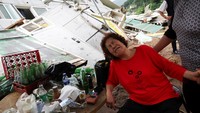 Evakuasi besar dilakukan, lebih dari 13.000 warga Gapyeong dipindahkan ke tempat aman menggunakan zip-line dan helikopter. (REUTERS/Kim Hong-Ji)  