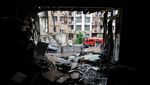 Kyiv Digempur Drone dan Rudal Rusia, Warga Berlindung di Bawah Tanah