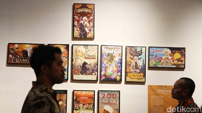 Pameran bertajuk MARTABAT digelar di Gedung Perpustakaan Nasional Republik Indonesia, Jakarta, Minggu (20/7/2025). Pameran dalam rangka memperingati 200 tahun meletusnya Perang Jawa.