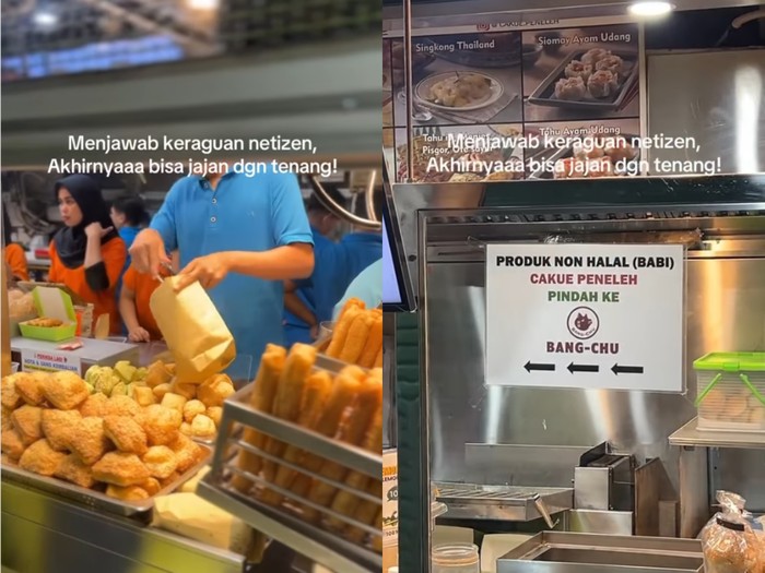 Gerai Cakue Peneleh memisahkan menu halal dan nonhalal di gerai berbeda.