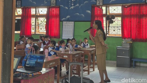 MPLS di SDN 3 Banjarangka, Klungkung, Senin (21/7/2025).