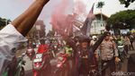 Ojol Demo di Patung Kuda, Tuntut Keadilan Tarif dan UU Transportasi Online