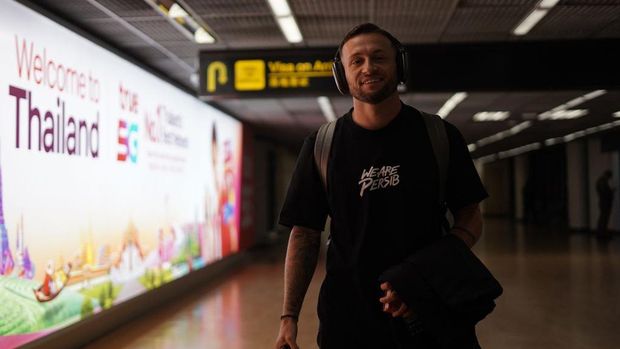Para pemain Persib Bandung di Thailand.