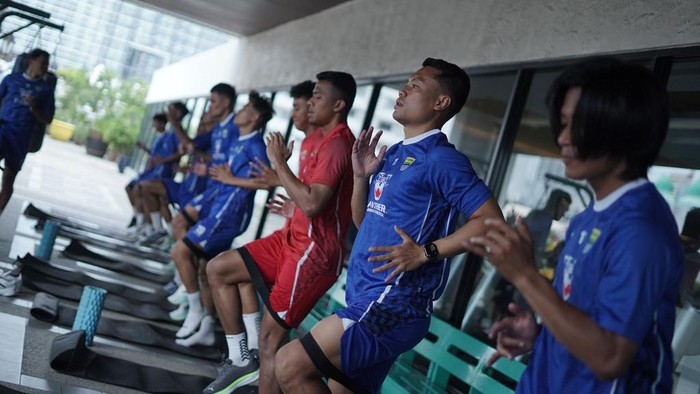 Para pemain Persib Bandung di Thailand.