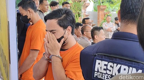 IGYPAP dan MA, kedua pelaku pencurian ban dan velg mobil di Bandara I Gusti Ngurah Rai, Bali.