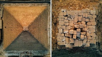 Puncak Piramida Agung Giza, Mesir Foto: Demilked