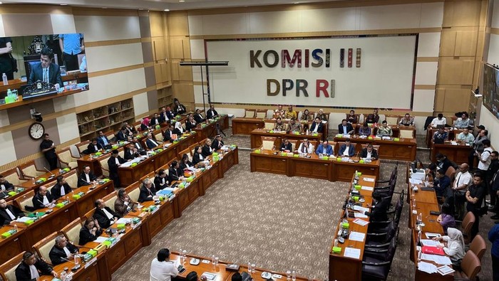 Rapat RKUHAP di Komisi III DPR, 21 Juli 2025 (Anggi/detikcom)