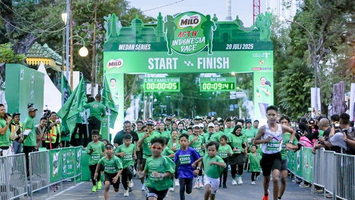 Road to Milo Activ Indonesia Race 2025 digelar di Medan, Minggu (20/7/2025) pagi WIB.