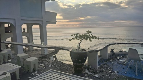 Suasana Morabitu Art Cliff di Pantai Bingin, Desa Pecatu, Kecamatan Kuta Selatan, Badung, setelah dibongkar. Senin (21/7/2025). (Fabiola Dianira/detikBali)