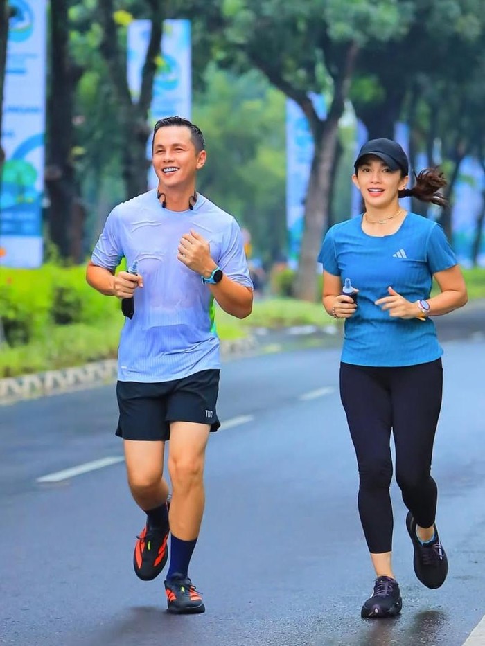 Andhika Pratama doyan lari Andhika Pratama dalam Instagram miliknya.