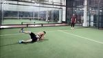 Aduh! Arie Untung Dilarikan ke RS Gegara Bola Padel
