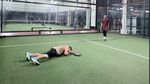 Aduh! Arie Untung Dilarikan ke RS Gegara Bola Padel