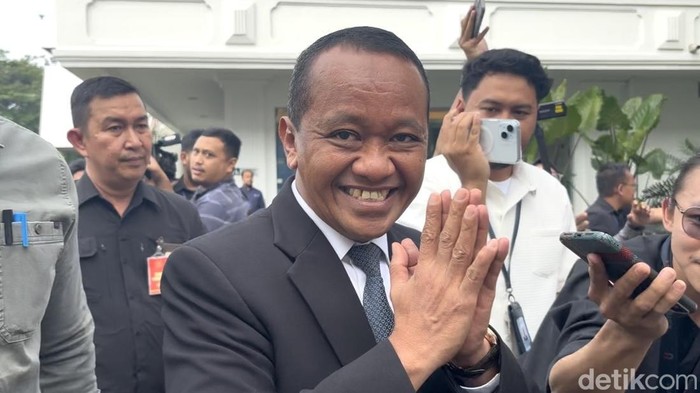 Ketua Umum Golkar Bahlil Lahadalia di Kompleks Istana Kepresidenan Jakarta, Selasa (22/7/2025).