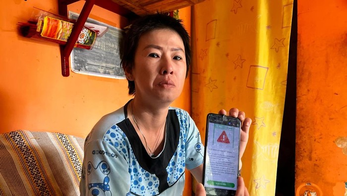 Driver ojol di Jambi menunjukan akunnya ditangguhkan, usai ribut dengan konsumen gara-gara berselisih soal bayar orderan makanan