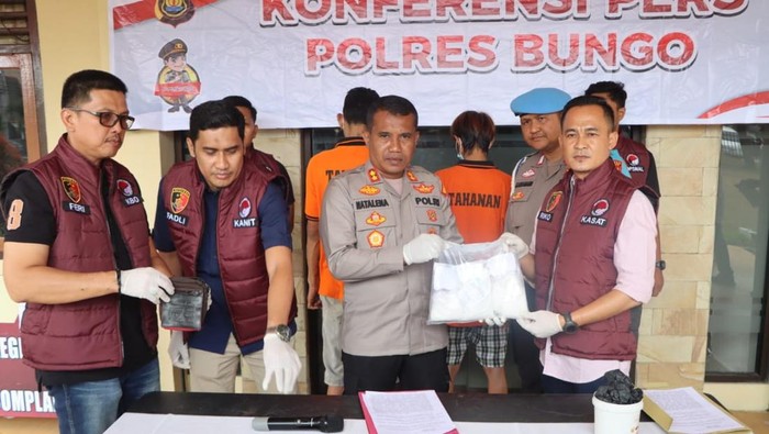 Dua pengedar sabu di Bungo, Jambi, diamankan polisi