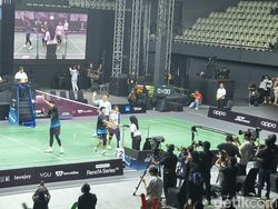 Aksi Para Legenda Bulutangkis RI di Fun Match Oppo