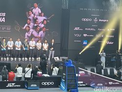 Aksi Para Legenda Bulutangkis RI di Fun Match Oppo