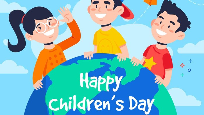 ILUSTRASI HARI ANAK NASIONAL.