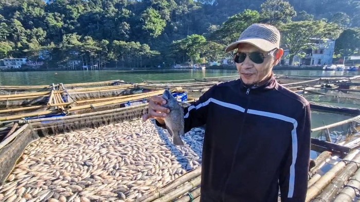 Keramba milik Hadi di Telaga Ngebel Ponorogo