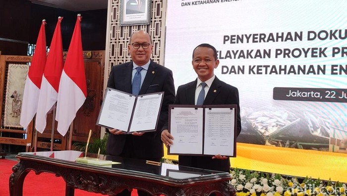 Menteri ESDM Bahlil Lahadalia-CEO Danantara Rosan Roeslani