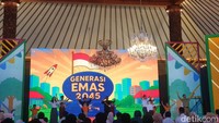 Ada berbagai kegiatan yang dilangsungkan, dari teater musikal, penampilan band anak-anak, dan membuat prakarya. Foto: (Devita Savitri/detikcom)